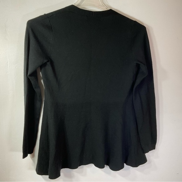 Nanette Lepore Cardigan Sweater Black Lightweight Longsleeve Size XS - Picture 3 of 8